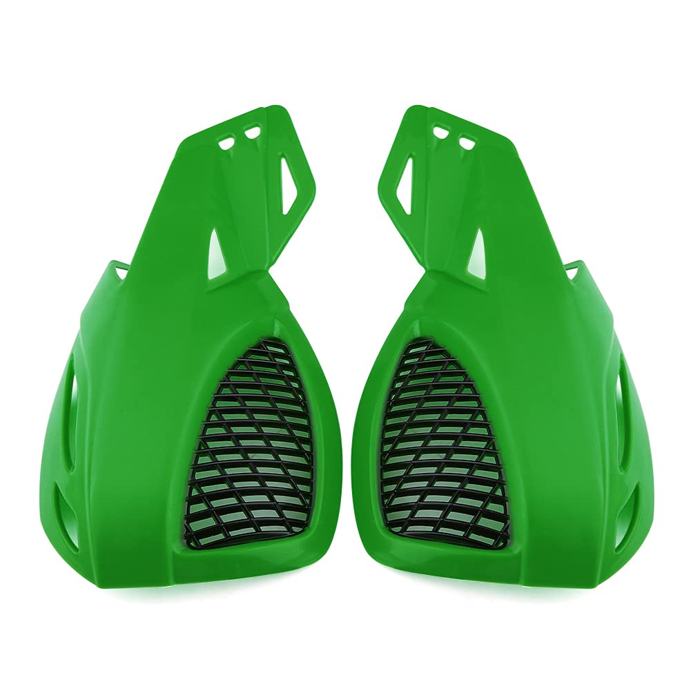 Universal 7/8 Dirt Bike Scooter ATV Motorrad Bürstenstange Handschutz Handschutz für die meisten Motorräder Buntes, helles Aussehen (Green) von xctopest