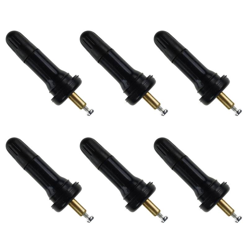 6 Stück Autoreifen Ventil,Reifen Ventil für Schrader Sensor,Ersatz Reifen Gummiventil,Reifendrucksensor,Gummi Reifendruck,Reparatur VentileinsäTze,VentilstäMme Tpms Sensor für Auto von xianshi