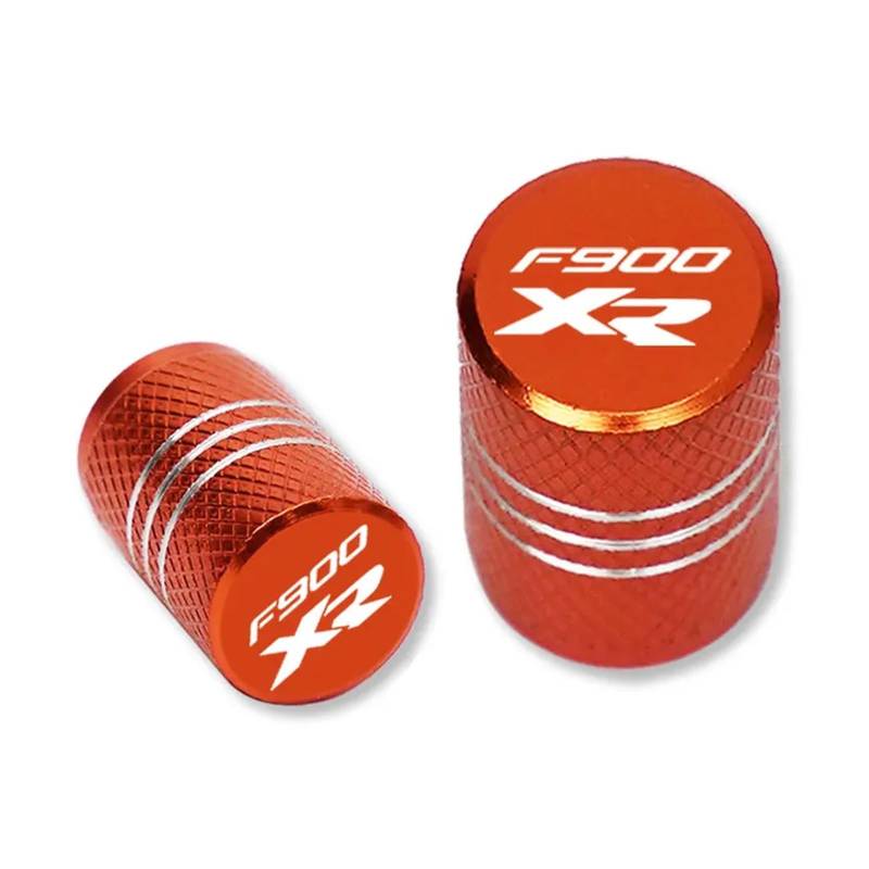 Autoreifen-Luftkappen-Abdeckung Für F900XR 2009-2022 Motorradzubehör Motorrad Rad Reifen Ventilkappen Reifenschaftabdeckungen(Orange) von xiaobin