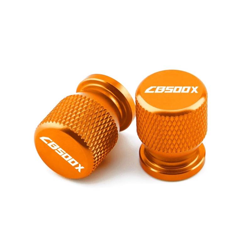 Autoreifen-Luftkappen-Abdeckung Für Hon@&da CB500F CB500X Motorrad CNC Zubehör Air Port Abdeckung Reifen Ventil Rad Stem Caps(Orange) von xiaobin