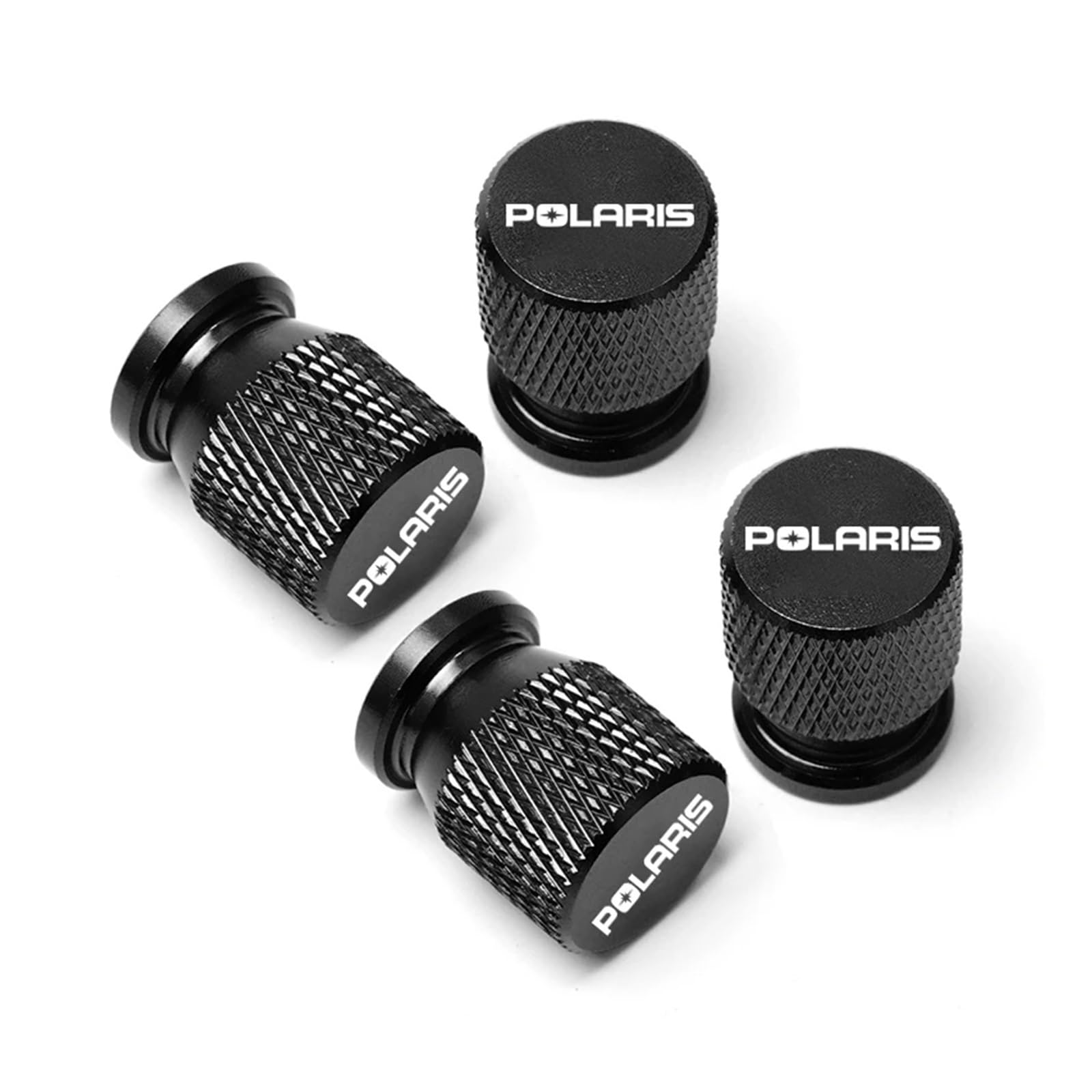 Autoreifen-Luftkappen-Abdeckung Für Polaris Autozubehör Auto Rad Reifen Ventilkappen Reifenschaftabdeckungen Airdust Wasserdicht(Black2) von xiaobin