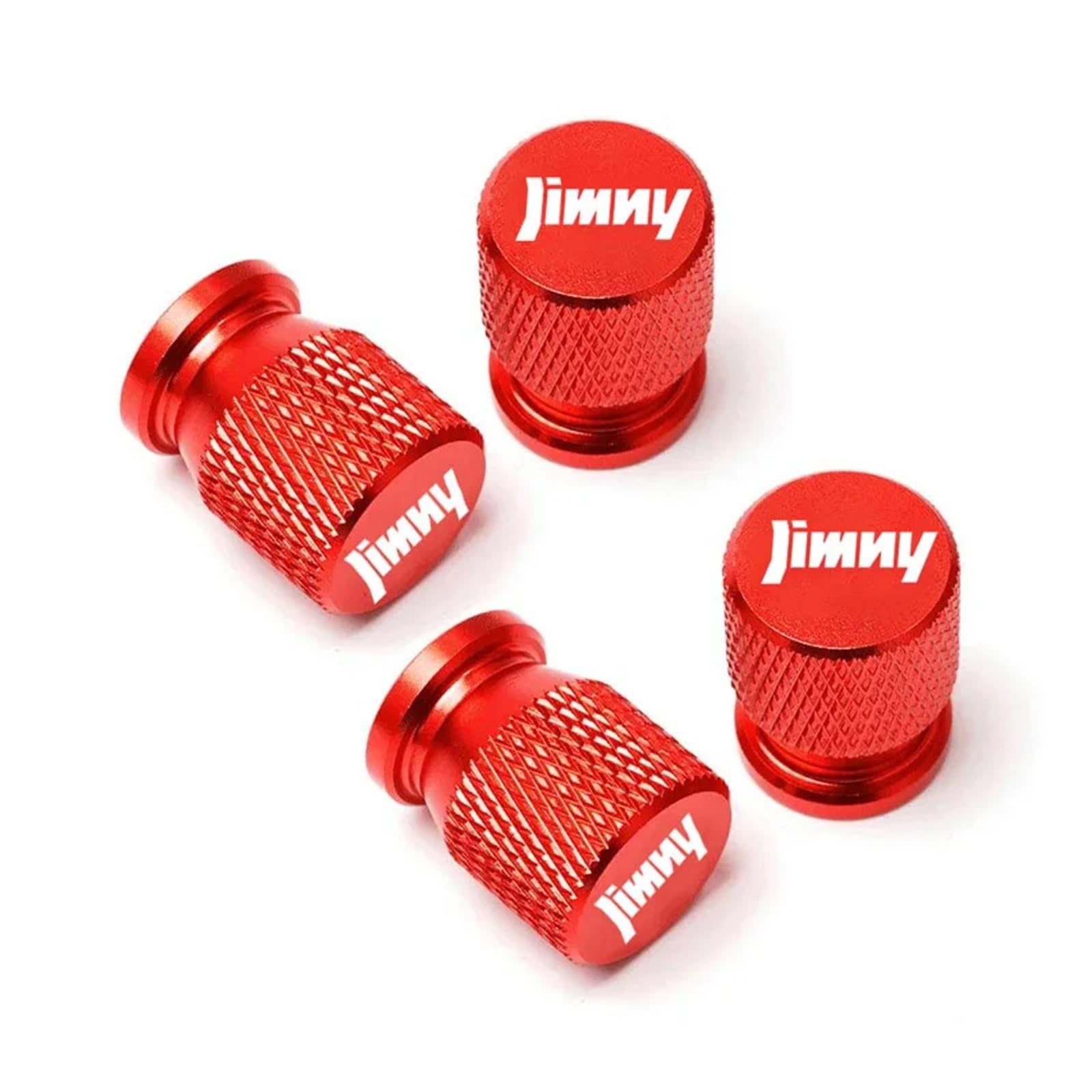 Autoreifen-Luftkappen-Abdeckung Für Suzuki Jimny Auto Styling Auto Rad Reifen Ventil Auto Kappen Reifen Stem Abdeckungen Airdust wasserdichte Auto Zubehör 4Pcs(Red) von xiaobin