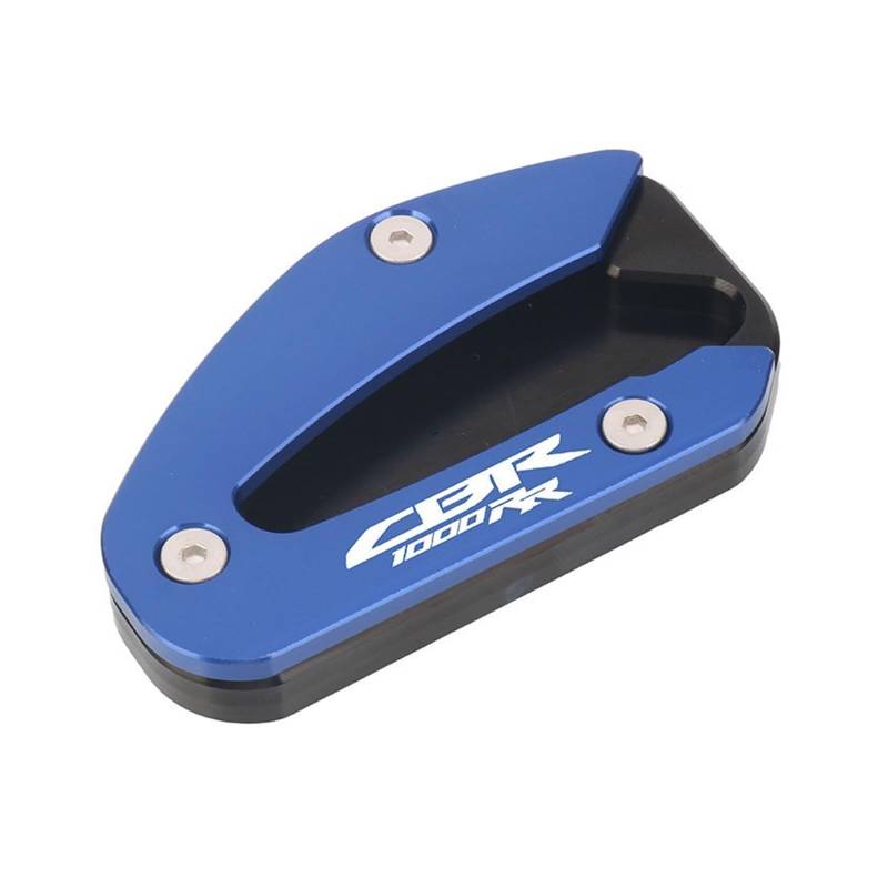 Motorrad-Ständerpolsterplatte Für CBR1000RR SP1 2017-2021 Motorrad CNC Kickstand Fuß Seitenständer Verlängerung Pad Stützplatte(CBR1000RR Blue) von xiaobin