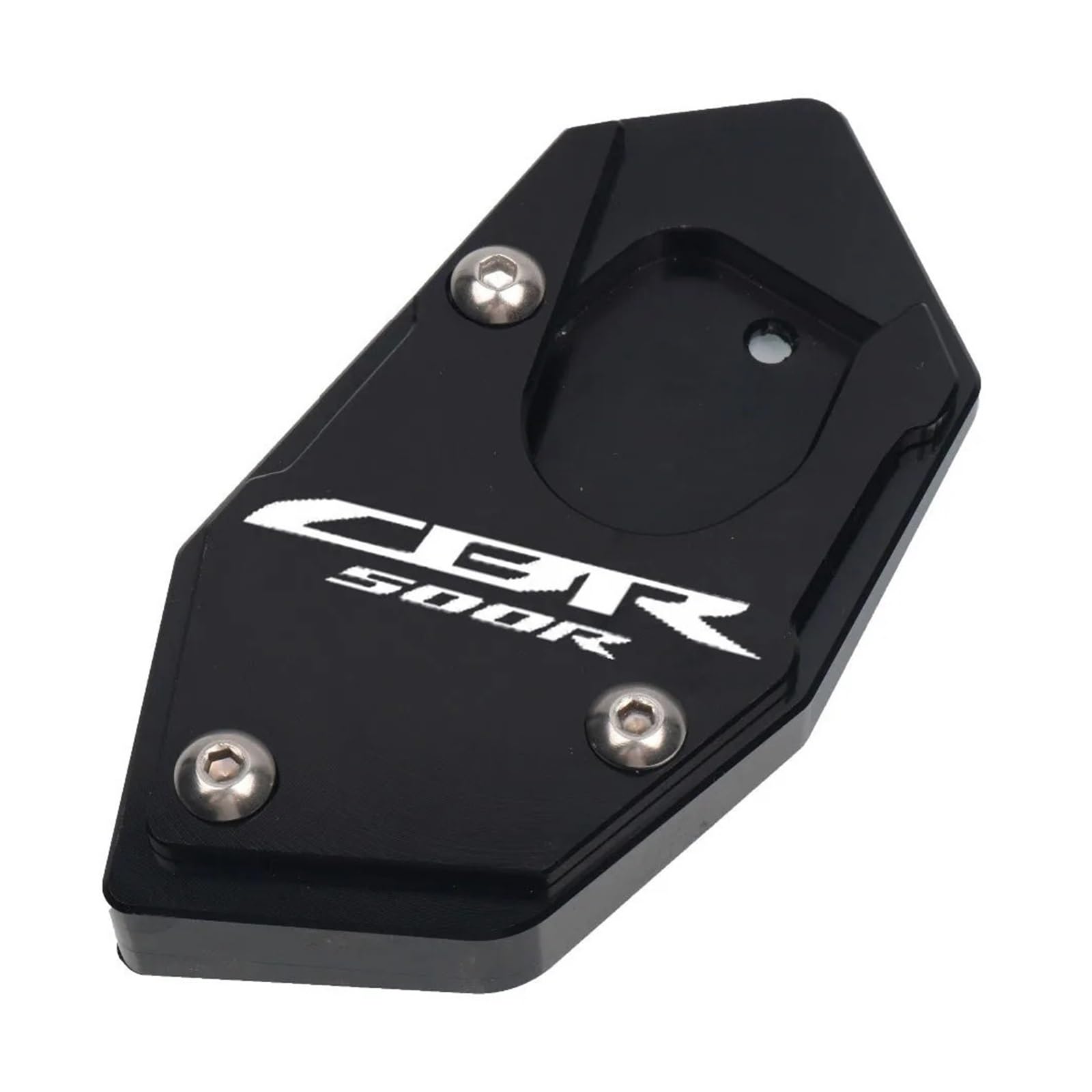 Motorrad-Ständerpolsterplatte Für CBR500R Motorrad CNC Kickstand Fuß Seitenständer Verlängerung Pad Stützplatte Vergrößern Ständer(Black) von xiaobin