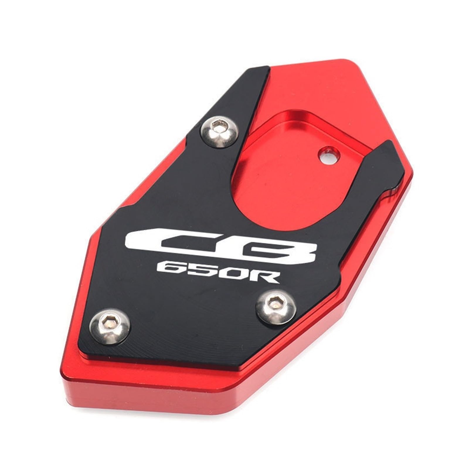 Motorrad-Ständerpolsterplatte Für CBR650R CB650R CBR650F CB650F Motorrad CNC Kickstand Fuß Seitenständer Verlängerung Pad Stützplatte Vergrößern Ständer(CB650R-Red) von xiaobin