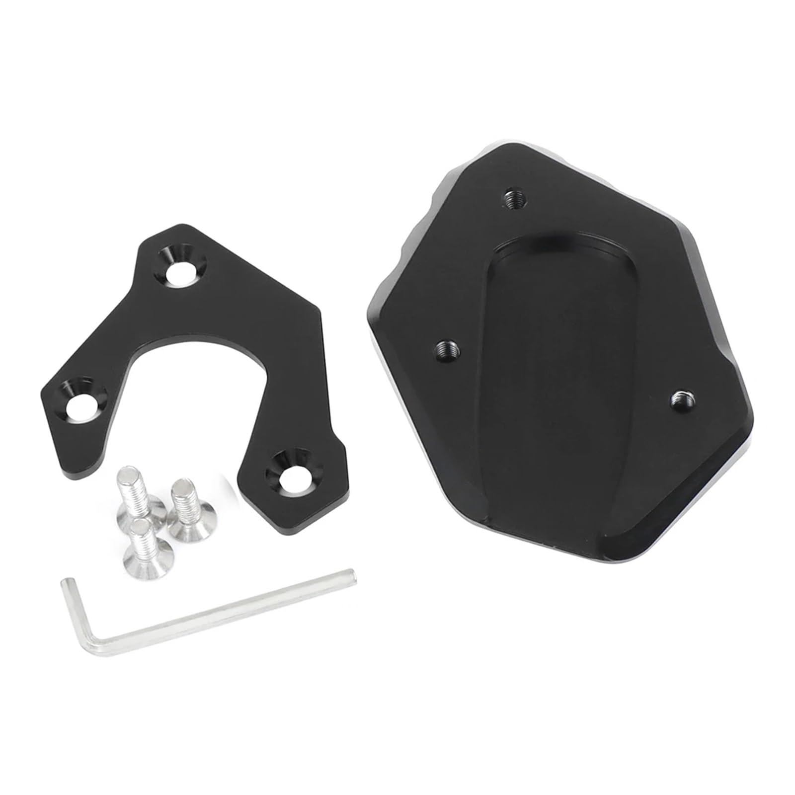 Motorrad-Ständerpolsterplatte Für FJR1300 2001-2019 Motorrad Kickstand Extension Pad Fuß Seitenständer Vergrößern Stützplatte(Black) von xiaobin