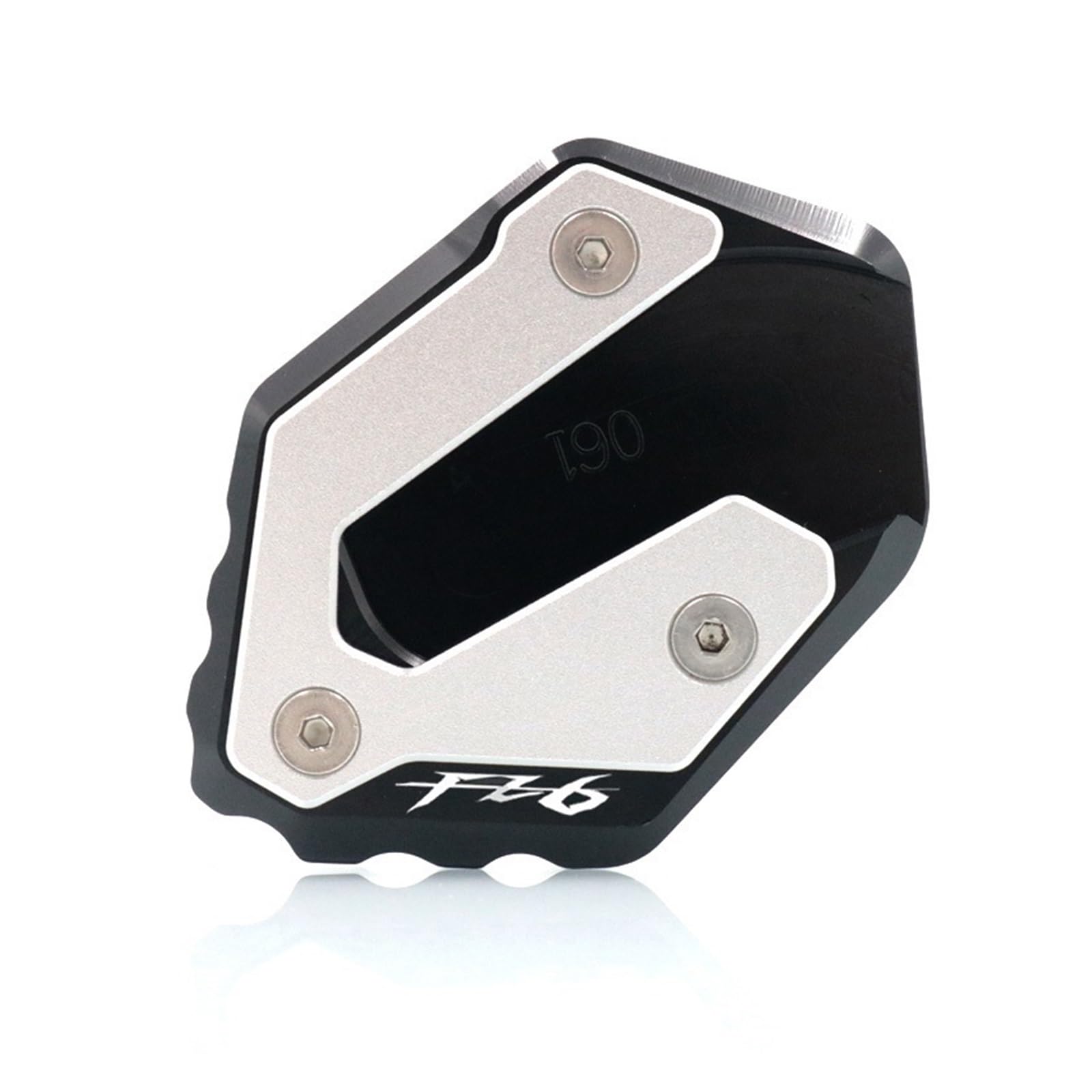 Motorrad-Ständerpolsterplatte Für FZ6 FZ6R FZ6-S2 2004-2009 Motorrad CNC Kickstand Fuß Seitenständer Verlängerung Pad Stützplatte Vergrößern(FZ6 Black) von xiaobin