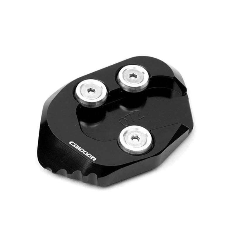 Motorrad-Ständerpolsterplatte Für HON@&DA CB1000R 2018-2023 Motorrad Kickstand Fuß Seitenständer Verlängerung Pad Stützplatte(Black) von xiaobin