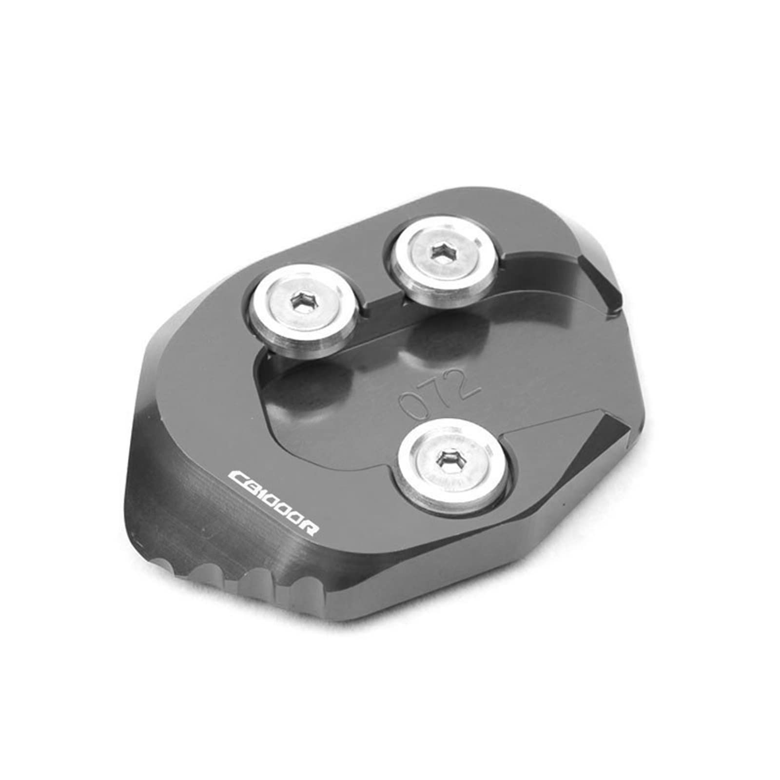 Motorrad-Ständerpolsterplatte Für HON@&DA CB1000R 2018-2023 Motorrad Kickstand Fuß Seitenständer Verlängerung Pad Stützplatte(Titanium) von xiaobin