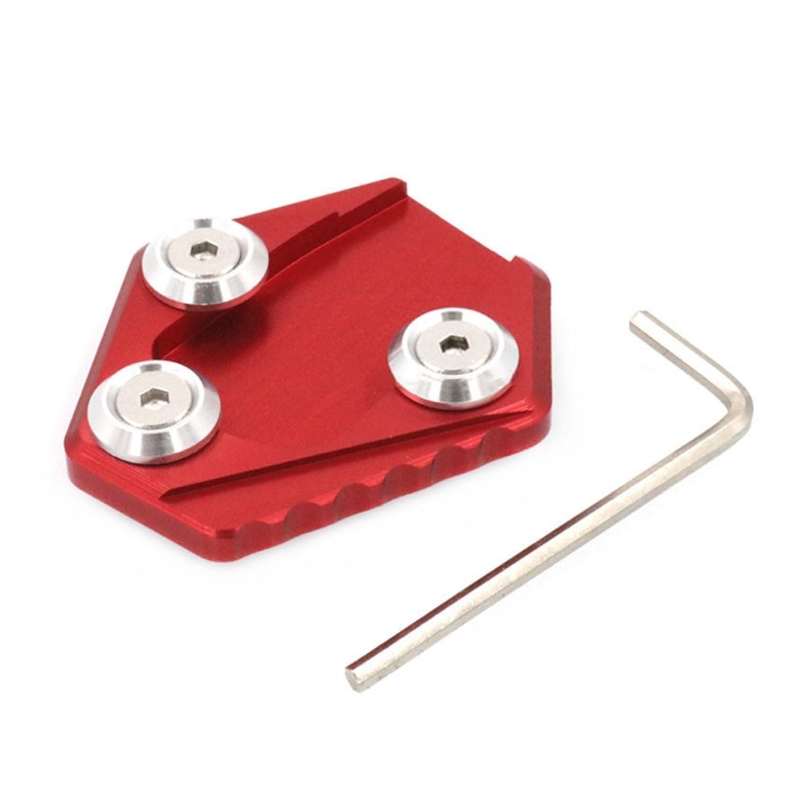 Motorrad-Ständerpolsterplatte Für HON@&DA GROM MSX125 2014 2015 Motorrad CNC Aluminium Kickstand Fuß Seitenständer Verlängerung Pad Stützplatte(Red) von xiaobin