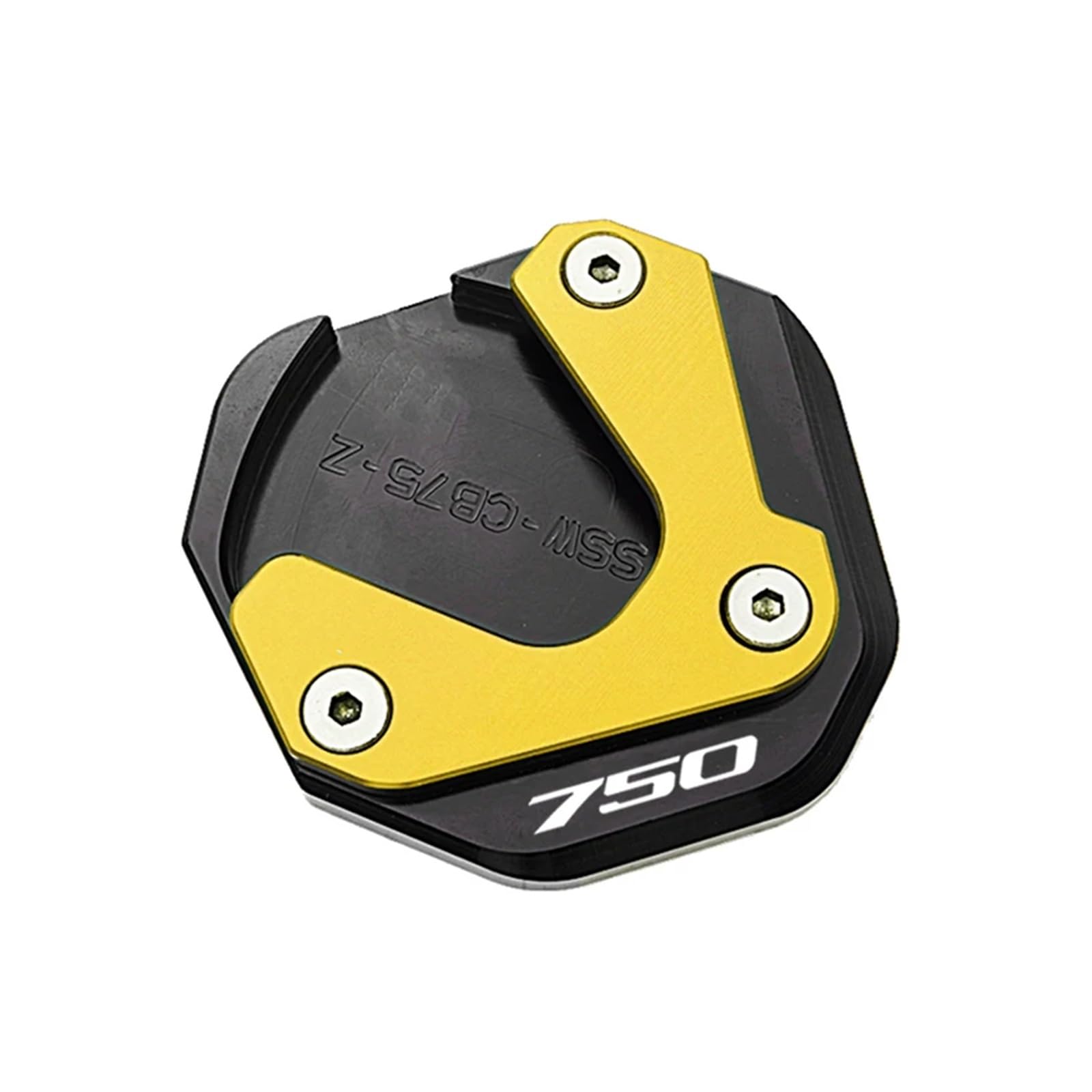 Motorrad-Ständerpolsterplatte Für HON@&DA TRANSALP XL 750 2023 2024 CB750 Hornet CB 750 TRANSALP Motorrad Zubehör Seitenständer Verlängerung Kickstand Pad(Kickstand Gold) von xiaobin