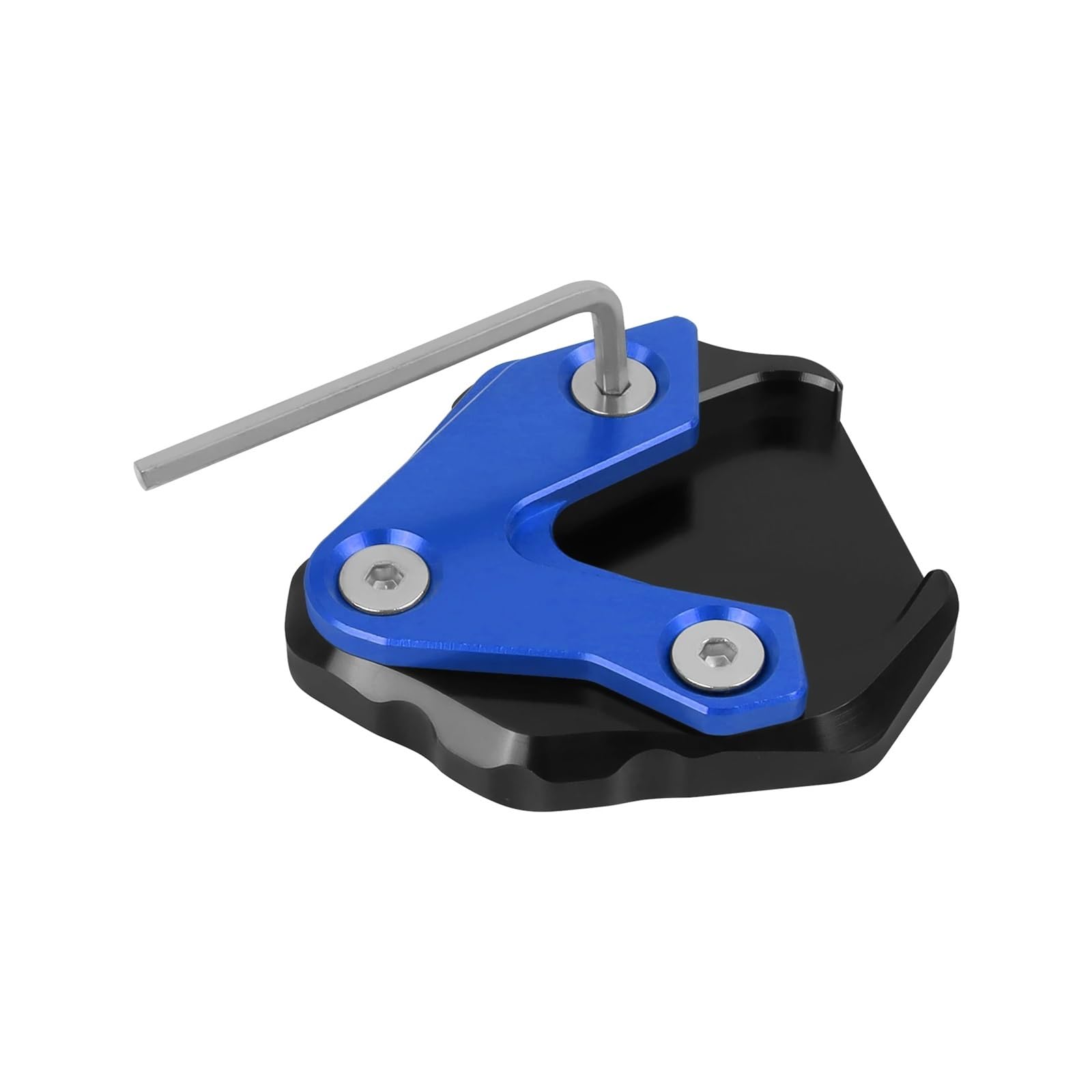 Motorrad-Ständerpolsterplatte Für Hon@&da CB1300 2020 2021 2022 2023 2024 Motorrad CNC Kickstand Fuß Seitenständer Verlängerung Vergrößerer Stützplatte Pad(Blue) von xiaobin