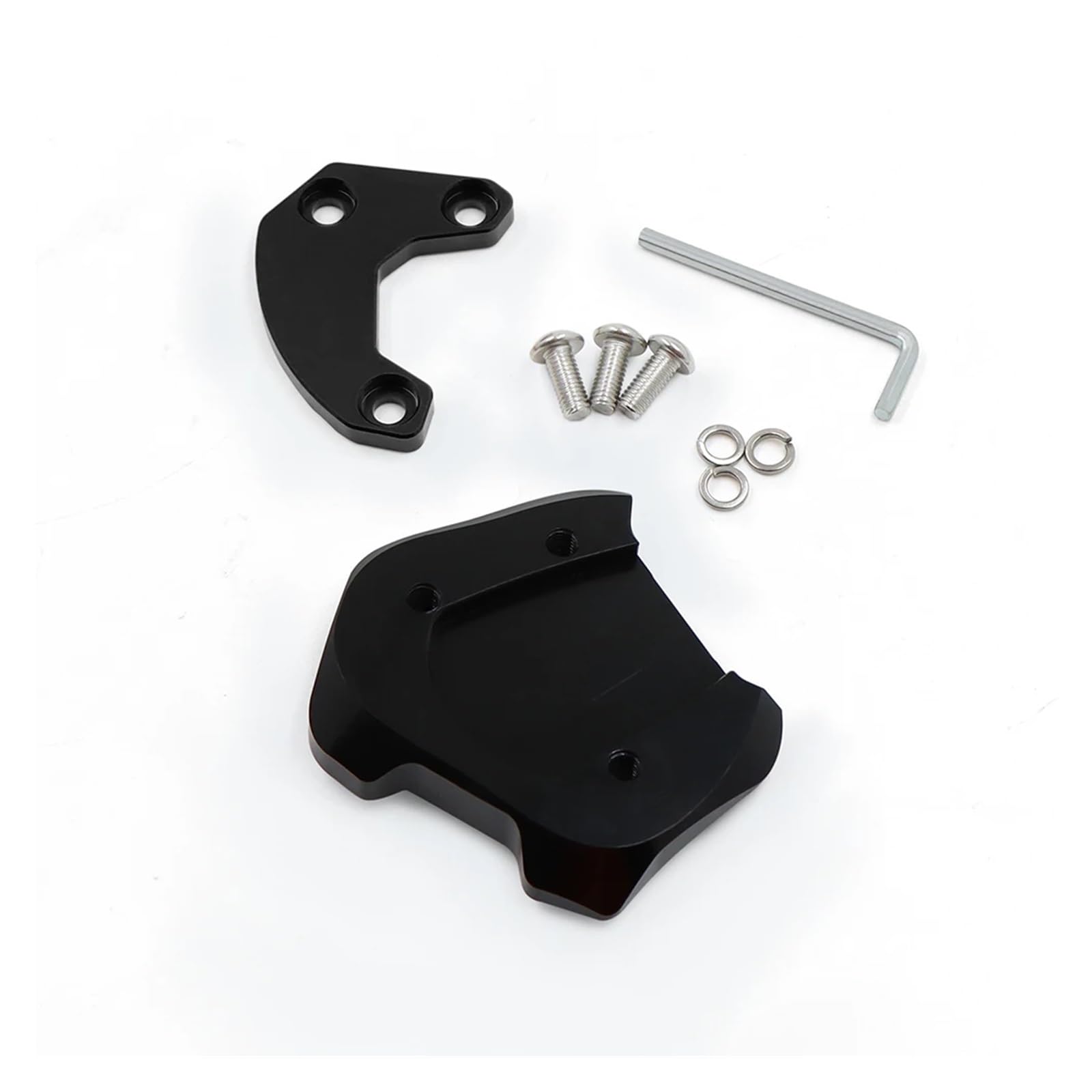 Motorrad-Ständerpolsterplatte Für Hon@&da Rebel CMX300 CMX500 2017-2023 Motorrad CNC Kickstand Extension Pad Seitenständer Vergrößerungsplatte(Black-no Logo) von xiaobin