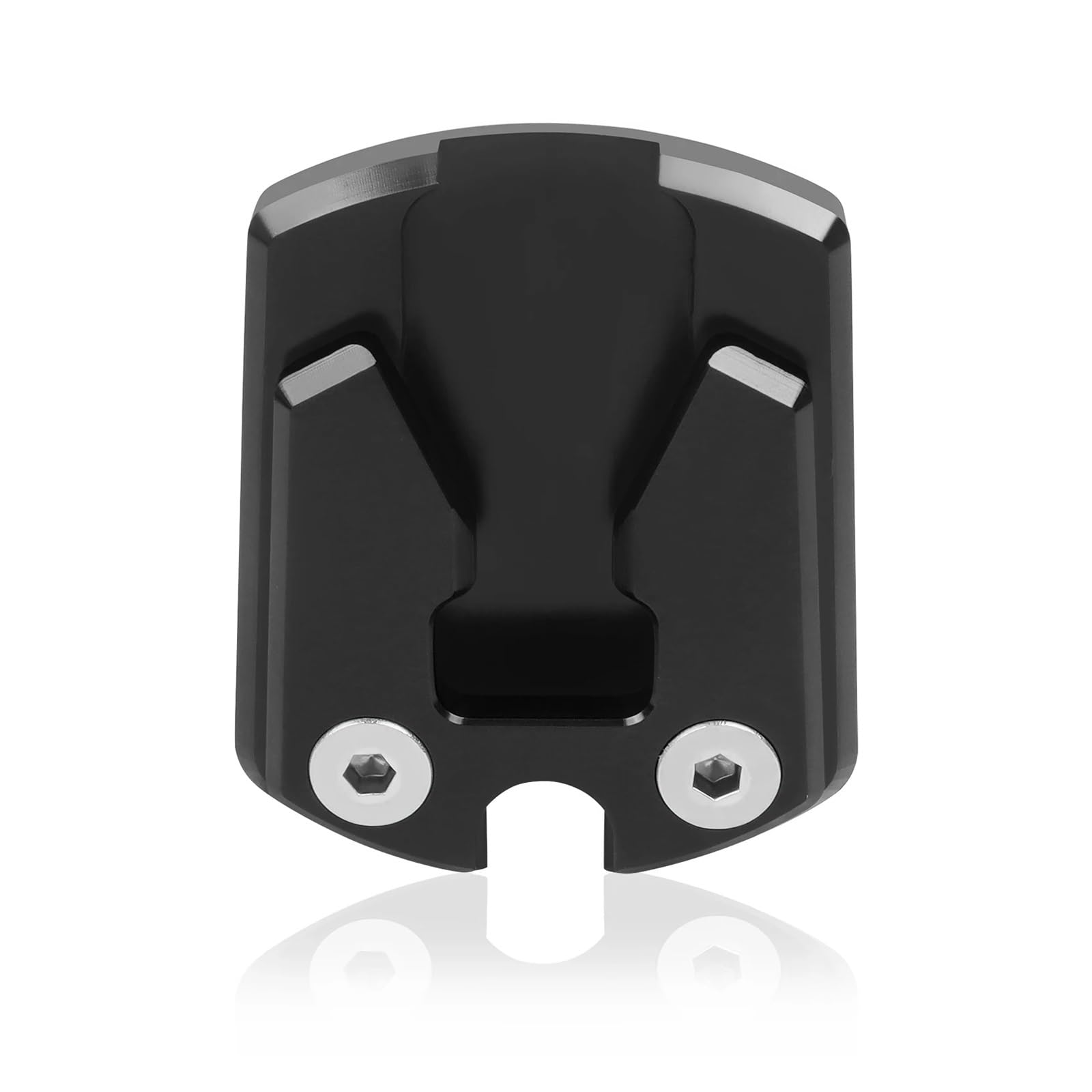 Motorrad-Ständerpolsterplatte Für XMAX125 XMAX200 XMAX300 Motorrad CNC Kickstand Fuß Seitenständer Vergrößern Verlängerungsplatte Pad(Black no Logo) von xiaobin