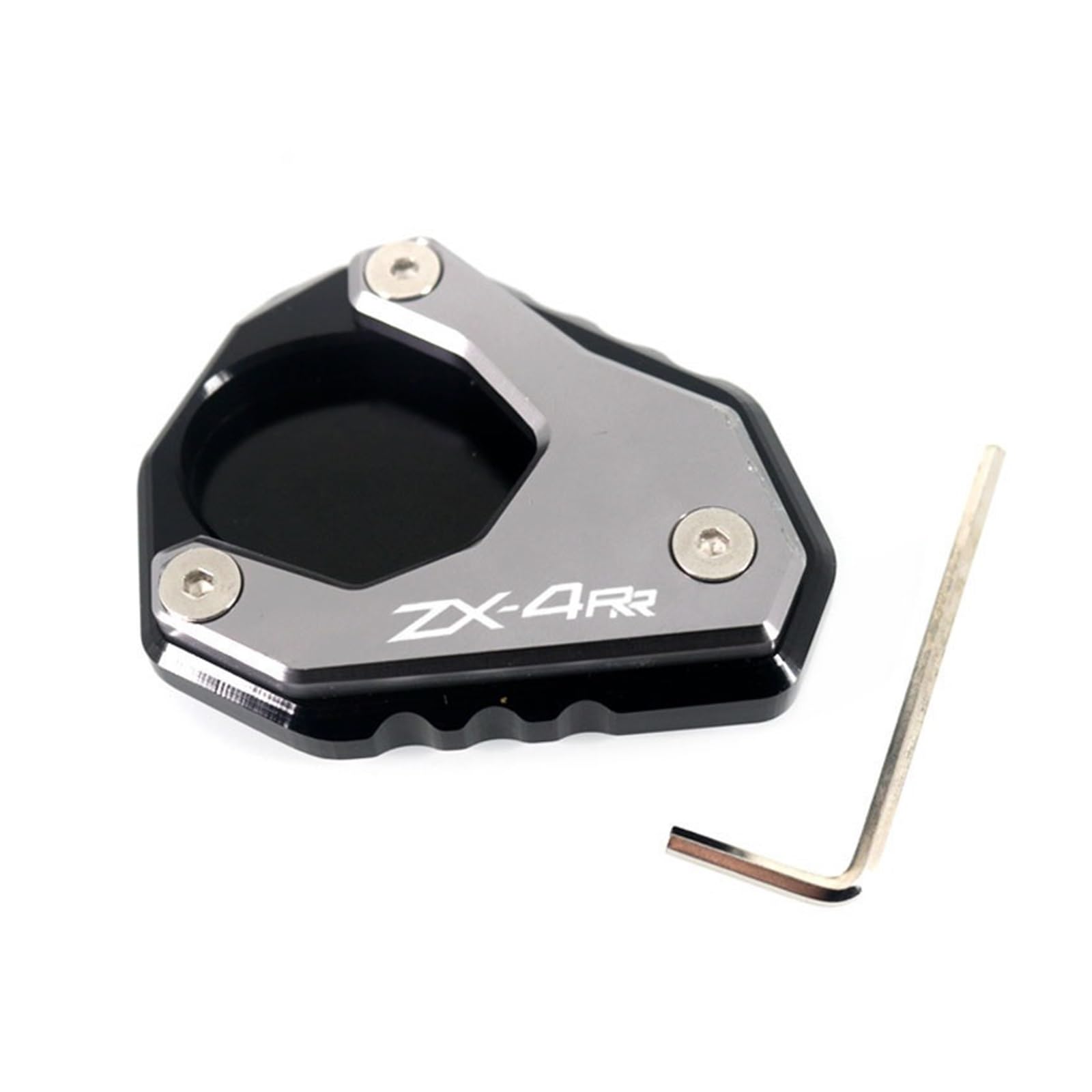 Motorrad-Ständerpolsterplatte Für ZX-4R ZX-4RR 2023 2024 Motorrad Kickstand Fuß Seitenständer Verlängerung Pad Stützplatte Vergrößern(ZX-4RR Titanium) von xiaobin