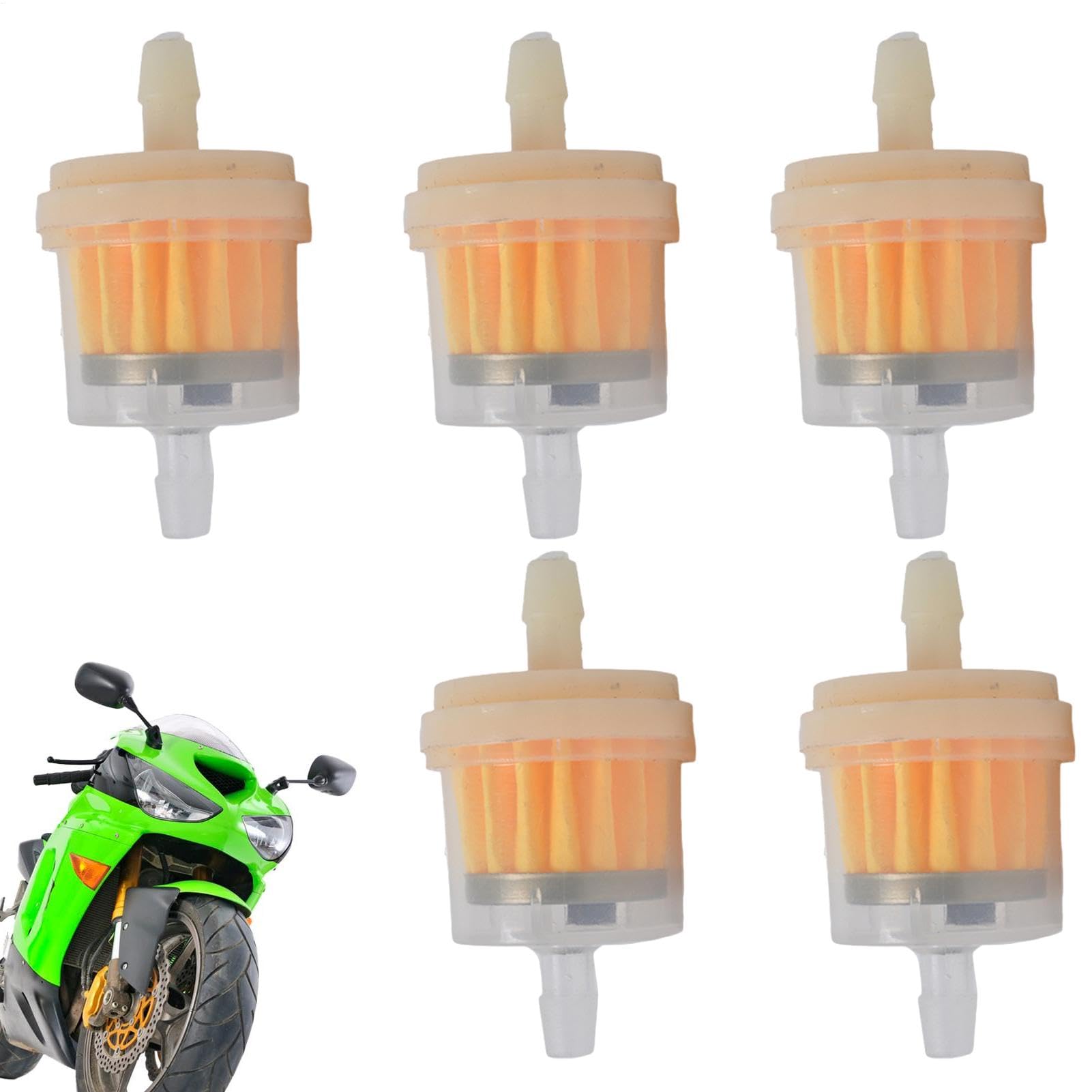 xowwyue Motorrad-Inline-Ölfilter,Ölfilterbecher Motorrad - Transparenter Inline-Ölfilter für Motorräder - Effektives Filterelementzubehör steigert die Verbrennungseffizienz von xowwyue