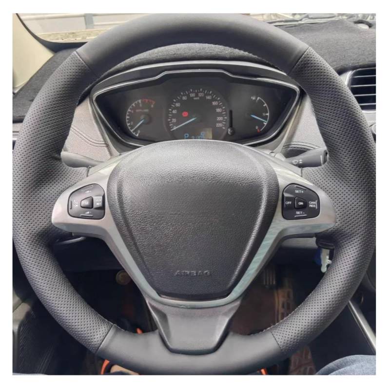 Stee Wheel Cover Für EcoSport Fiesta 2008-2017 OrangeThread Braid Auto Lenkradabdeckung von xwurHcM