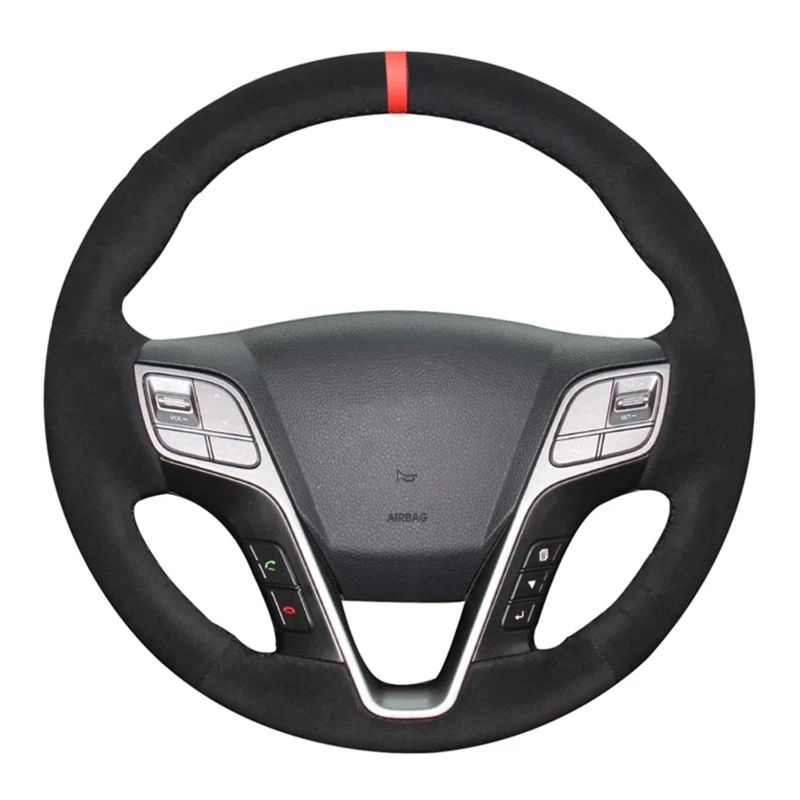 Stee Wheel Cover Für Gr Santa Fe 2012-2018 Für H350 2015-2019 OrangeThread DIY Auto Lenkrad Abdeckung von xwurHcM