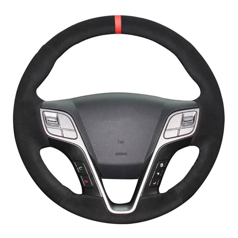 Stee Wheel Cover Für Gr Santa Fe 2012-2018 Für H350 2015-2019 OrangeThread DIY Auto Lenkrad Abdeckung von xwurHcM