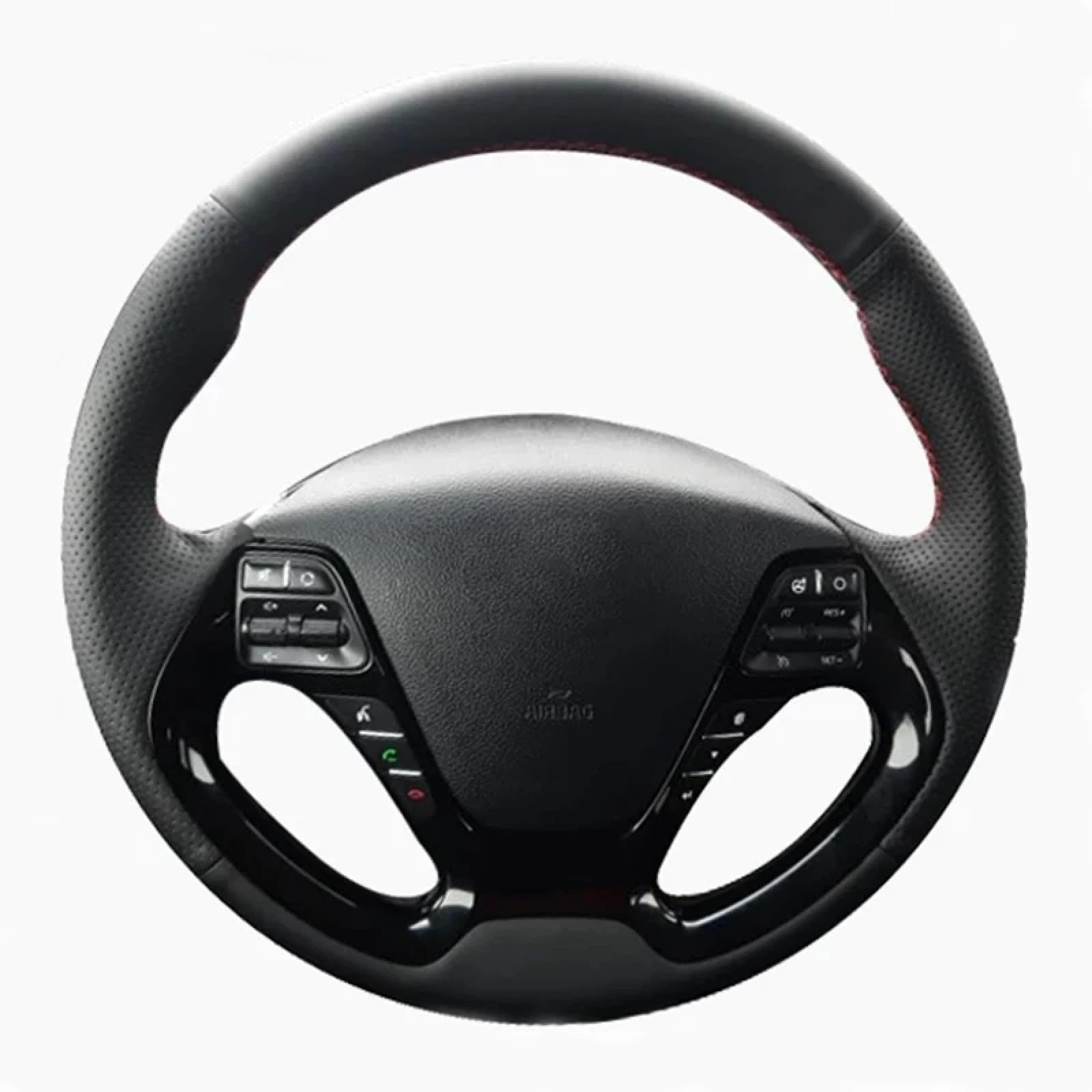 Stee Wheel Cover Für K2 Rio 2015-2016 Ceed Cee'd 2012-2017 Cerato 2013-2017 RedBlueThread Lenkradabdeckung von xwurHcM