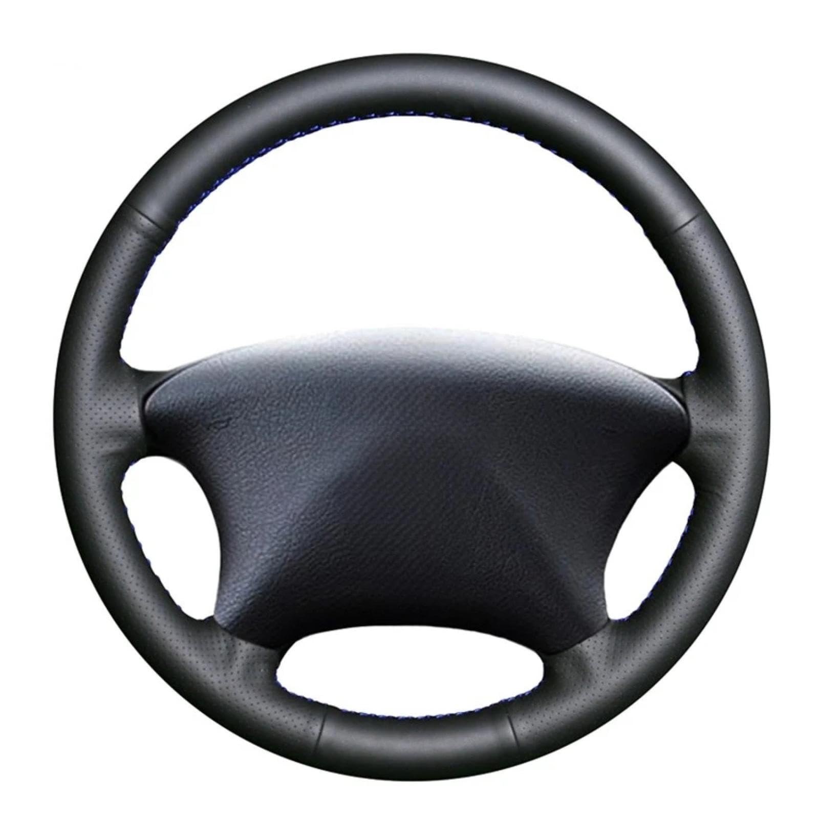 Stee Wheel Cover Für Xsara Picasso 2001-2004 Für Partner 2001-2004 BlackThread Hgenähte Auto Lenkradabdeckung von xwurHcM