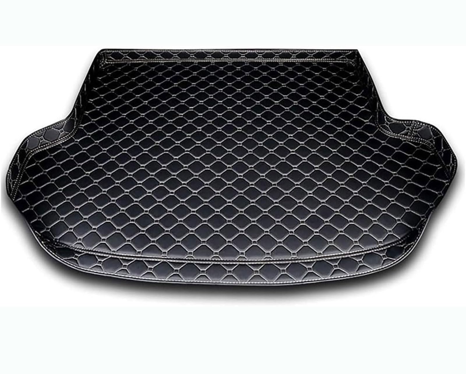 Auto Kofferraum Schutzmatte für Audi A4 B8 Avant/Kombi 2010 2011 2012 2013 2014, Leder Kofferraummatten Langlebiges Kratzfest Kofferraum Schutzmatte Interieur Zubehör,C Black Beige von xytdatc