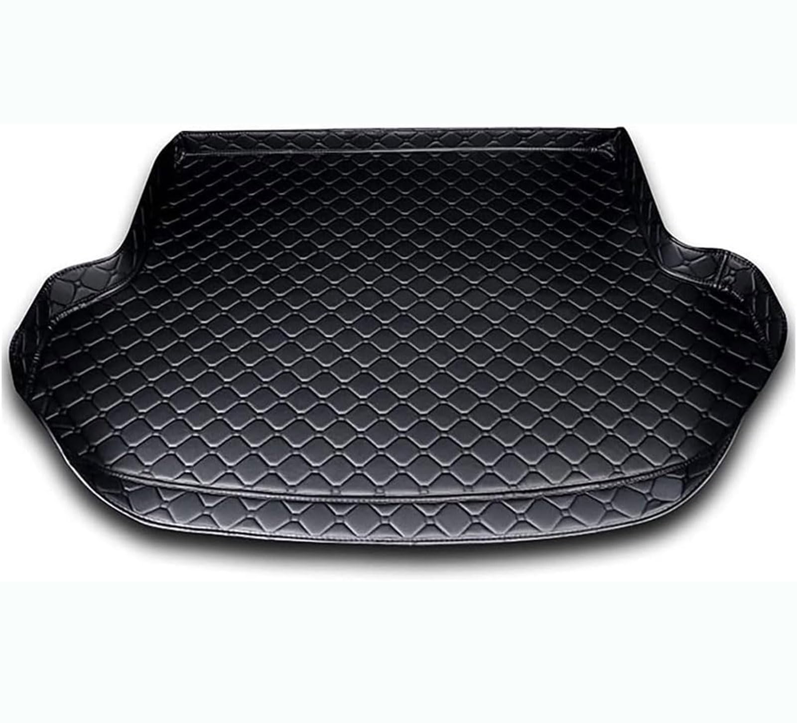 Auto Kofferraum Schutzmatte für BMW 6er Coupe F13 2011-2016, Leder Kofferraummatten Langlebiges Kratzfest Kofferraum Schutzmatte Interieur Zubehör,A Black von xytdatc