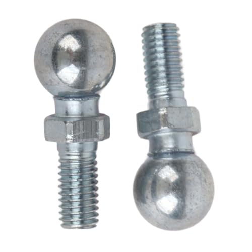 kugelkopf für gasdruckfeder2Pcs Car Ball Stud Bolt, Edelstahl M8 Ersatz für Gasdruckfedern Ball Ended Bonnet (Silber) von yafa