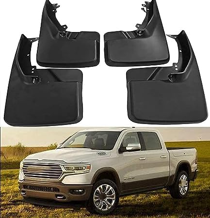 4 Stück Auto Schmutzfänger für Dodge RAM 1500 2500 3500 2011-2016,Schmutzfänger Schlamm Klappen Zubehör Kratzfest Spritzklappen Vorne Hinten Schlamm Spritzwassergeschützte Spritzlappen von yaohaishao