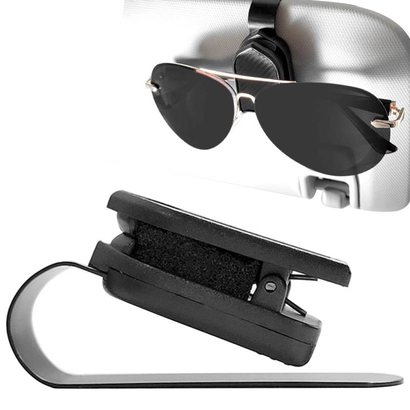 Auto Brillenaufhänger Clip Auto Sonnenbrillenhalter Clip Tragbare Auto Brille Organizer Clip für SUV | Ticketkartenclip, Mond Halter von ycezw