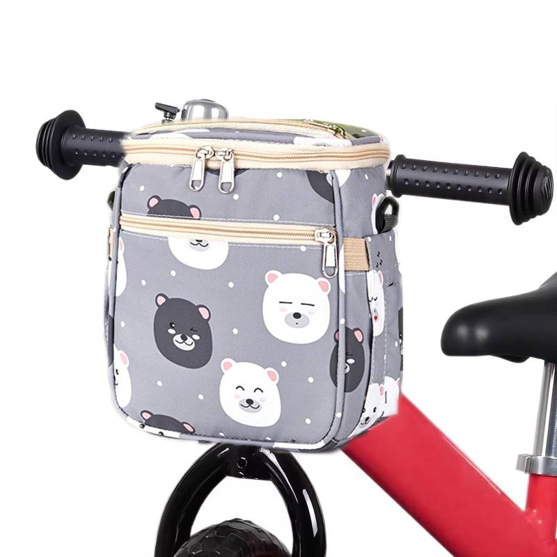 yeemeen Lenkertasche Kinder, 1Pcs Kinder Lenkertasche, Fahrradtasche Kinder, Fahrradkorb Kinder mit Abnehmbarer Schultergurt für Laufrad Dreirad Scooter Baby-Kinderwagen von yeemeen