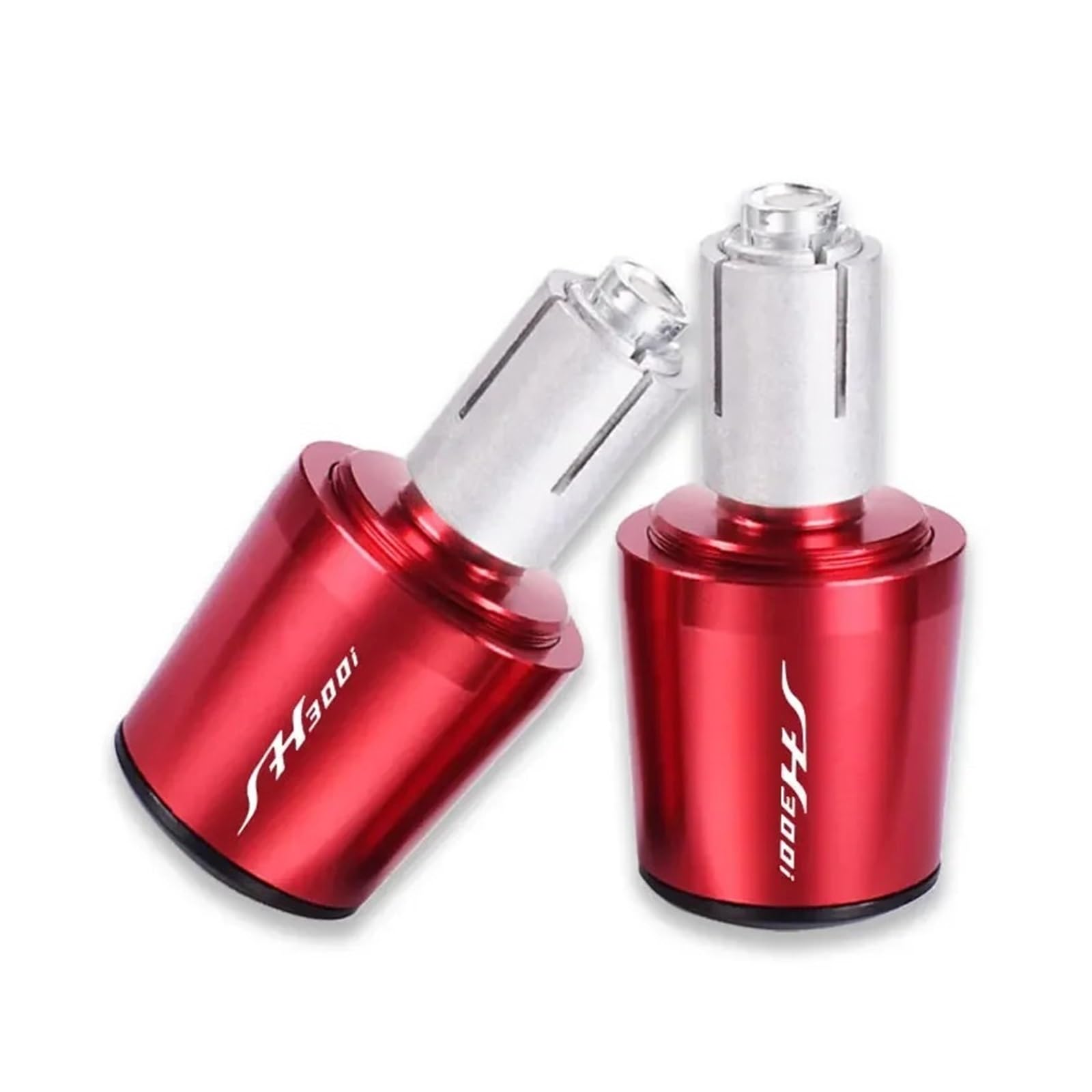 yjzYHL Moto-Handgriffe Für H&onda SH300 SH300i SH300 I SH 300 300i 2008-2023 Motorrad CNC Lenker Lenkergriffe Kappe Endstopfen(Red) von yjzYHL