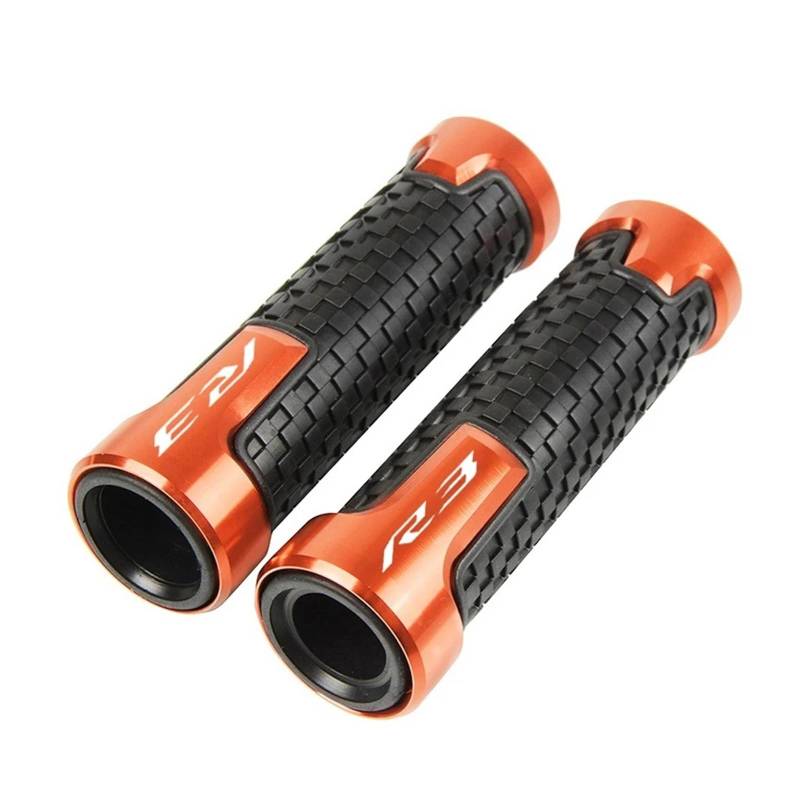 yjzYHL Moto-Handgriffe Für Y&amaha R3 YZF R3 YZF-R3 2015-2020 7/8 "Motorrad-Lenkergriff Lenker Motorradgriffe(Orange) von yjzYHL