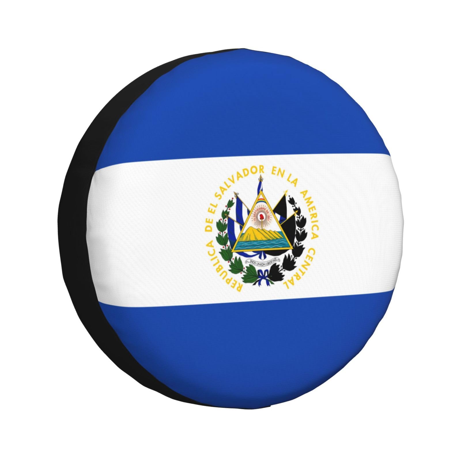 El Salvador Flagge, Ersatzreifenabdeckung für Wohnmobilanhänger, 38,1 cm, Nationalflagge, wasserdichte Radabdeckungen, universelle Passform für Camper, SUV, LKW, Fahrzeuge, Camping von yomeeaaaa