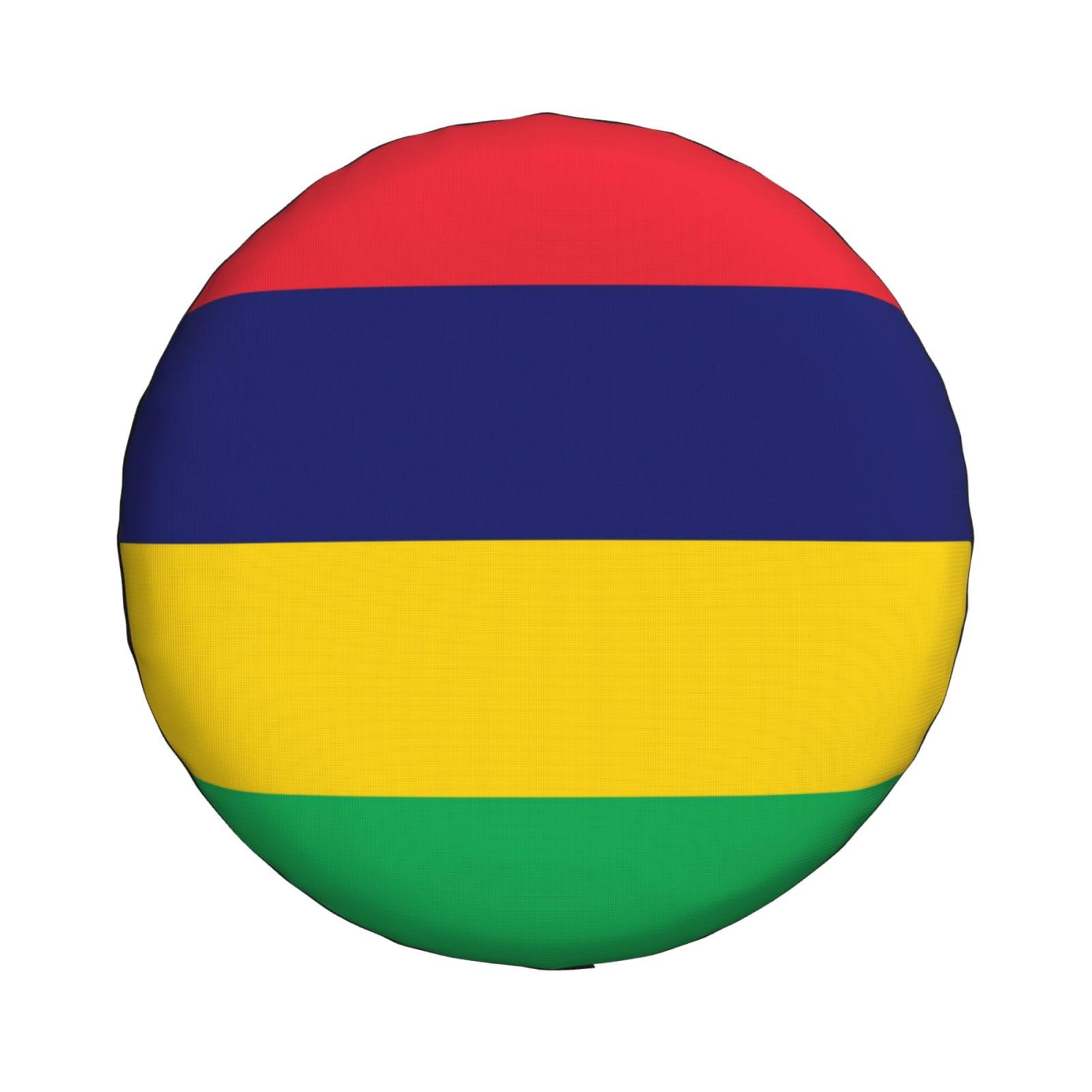 Mauritius-Flagge, Ersatzreifenabdeckung für Wohnmobil, SUV, Anhänger, LKW, 40,6 cm, lustige Flagge, wasserdichte Radabdeckungen, universelle Passform für Wohnmobile, Reisen von yomeeaaaa