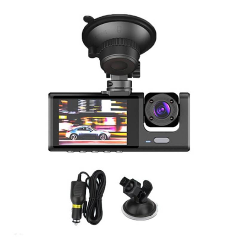 yomoe Dual Lens Dash Cam Auto DVR Front- und Innenkamera Video-Fahrtrecorder Parkmonitor Nachtsicht 1080P von yomoe