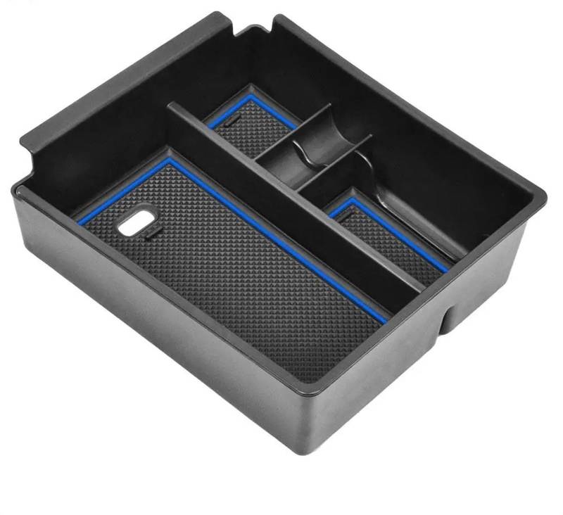 Organizer Armlehne Tray Kompatibel Mit Hyundai Für Tucson 2022 Auto Mittelarmlehne Aufbewahrungsbox Container Kfz-Innenausstattung(Blue) von yoneleu