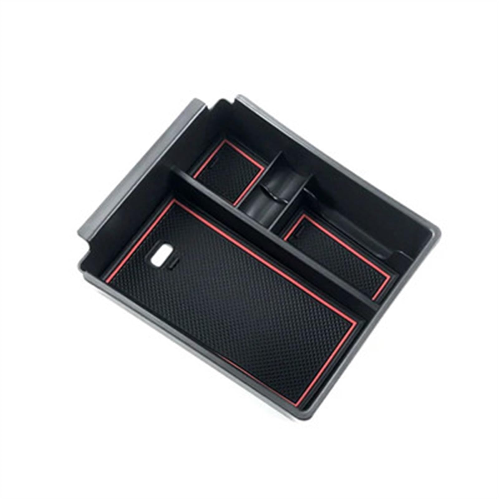 Organizer Armlehne Tray Kompatibel Mit Hyundai Für Tucson Nx4 Für Limited Für Santa Für Cruz 2022 Center Console Organizer Aufbewahrungsbox Innenzubehör(with Red Mat) von yoneleu