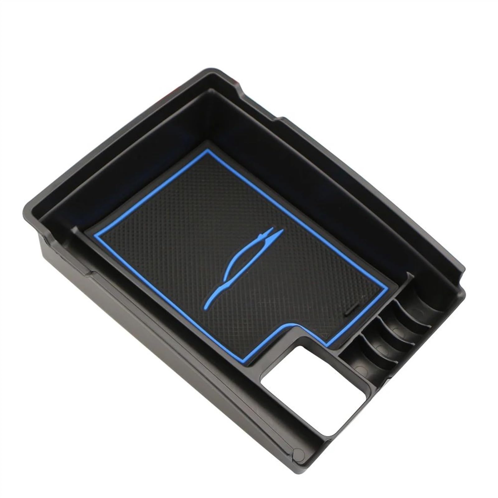 Organizer Armlehne Tray Kompatibel Mit Nissan Für X-Trail T32 Für Rogue 2014 2015 2016 2017 2018 2019 2020 Auto Zentrale Steuerung Armlehne Lagerung Box(Blue Pads) von yoneleu