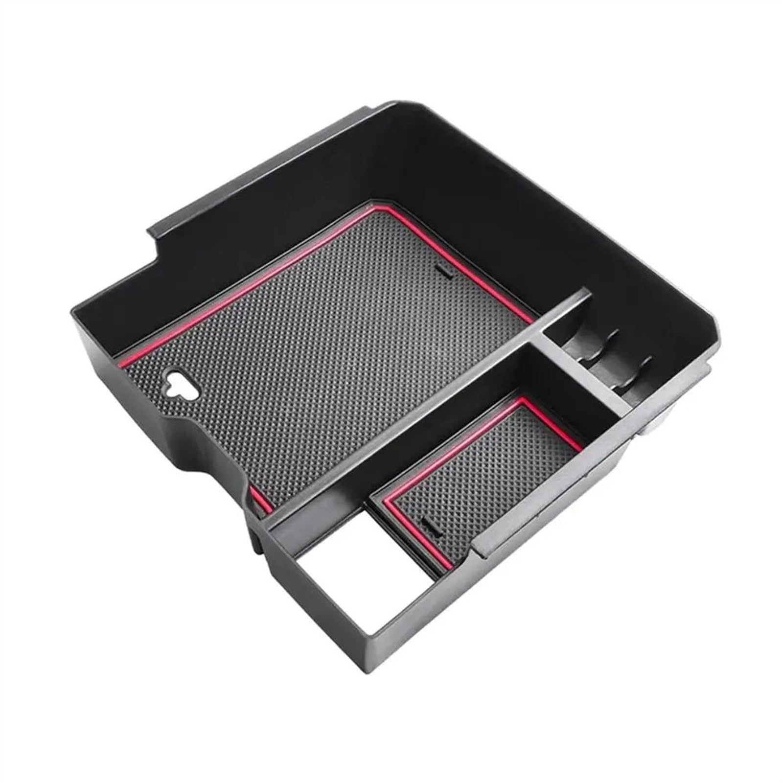 yoneleu Organizer Armlehne Tray Kompatibel Mit Ford Für Ranger Für Everest 2023 Auto Mittelarmlehne Aufbewahrungsbox Autoinnenausstattung(Red) von yoneleu