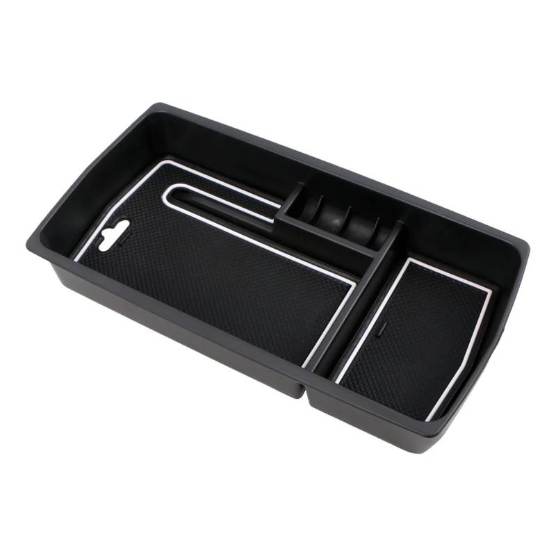 yoneleu Organizer Armlehne Tray Kompatibel Mit Peugeot 3008 3008GT 5008 2017 2018 2019 2020 Auto-Aufbewahrungsbox Für Die Zentrale Steuerung Der Armlehne(White) von yoneleu