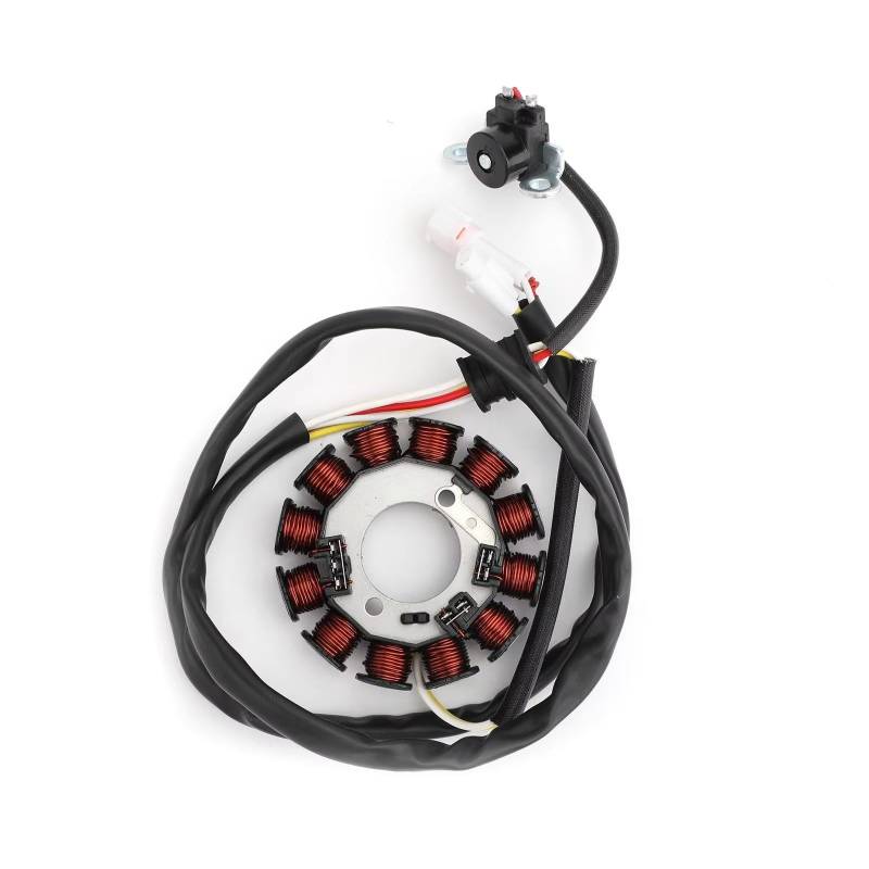 yongewu Kompatibel Mit Yamaha Für YFZ450 2012 2013 Motorradgenerator-Statorspule Motorrad-Magneto-Statorplatte Zündspule Zubehör Motorrad Stator Spule von yongewu