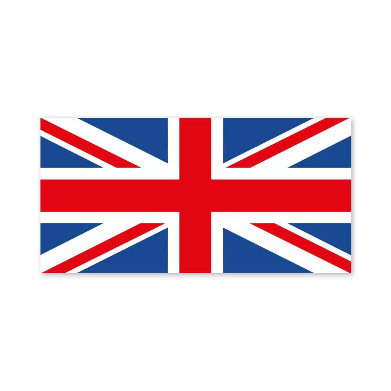 Aufkleber Großbritannien-Flagge I 10 x 4 cm I UK-Flag Union-Jack I Auto-Aufkleber Fan-Artikel England I wetterfest I kfz005 von younikat