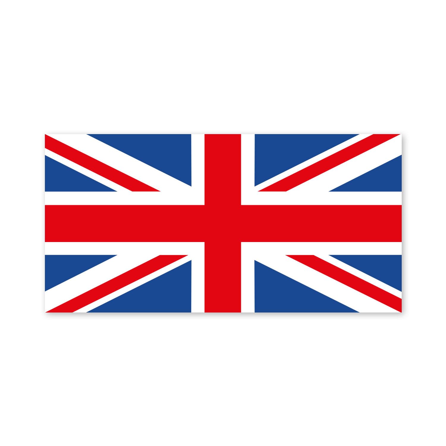 Aufkleber Großbritannien-Flagge I 15 x 7 cm I UK-Flag Union-Jack I Auto-Aufkleber Fan-Artikel England I wetterfest I kfz533 von younikat