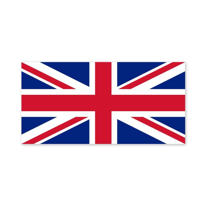 Aufkleber Großbritannien-Flagge I 20 x 10 cm I UK-Flag Union-Jack I Auto-Aufkleber Fan-Artikel England I wetterfest I kfz534 von younikat