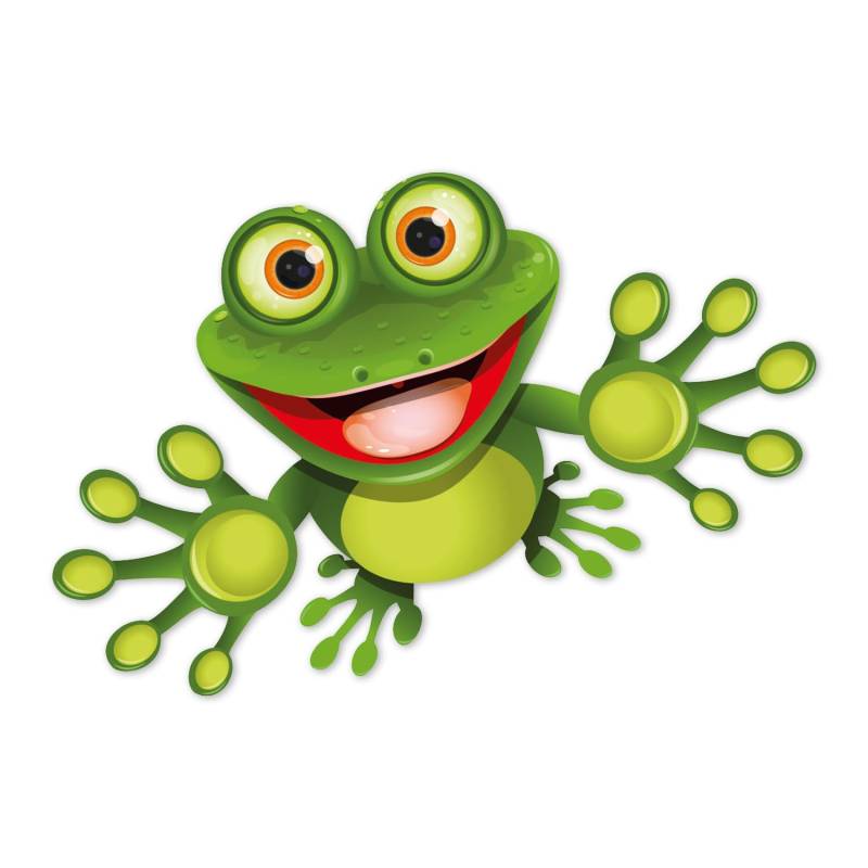 younikat Sticker Funny Frosch XXL I 100 cm I Fun-Aufkleber für Badezimmer Wohnwagen Wohnmobil Bulli als Auto-Aufkleber I lustig cool wetterfest I kfz_336 von younikat