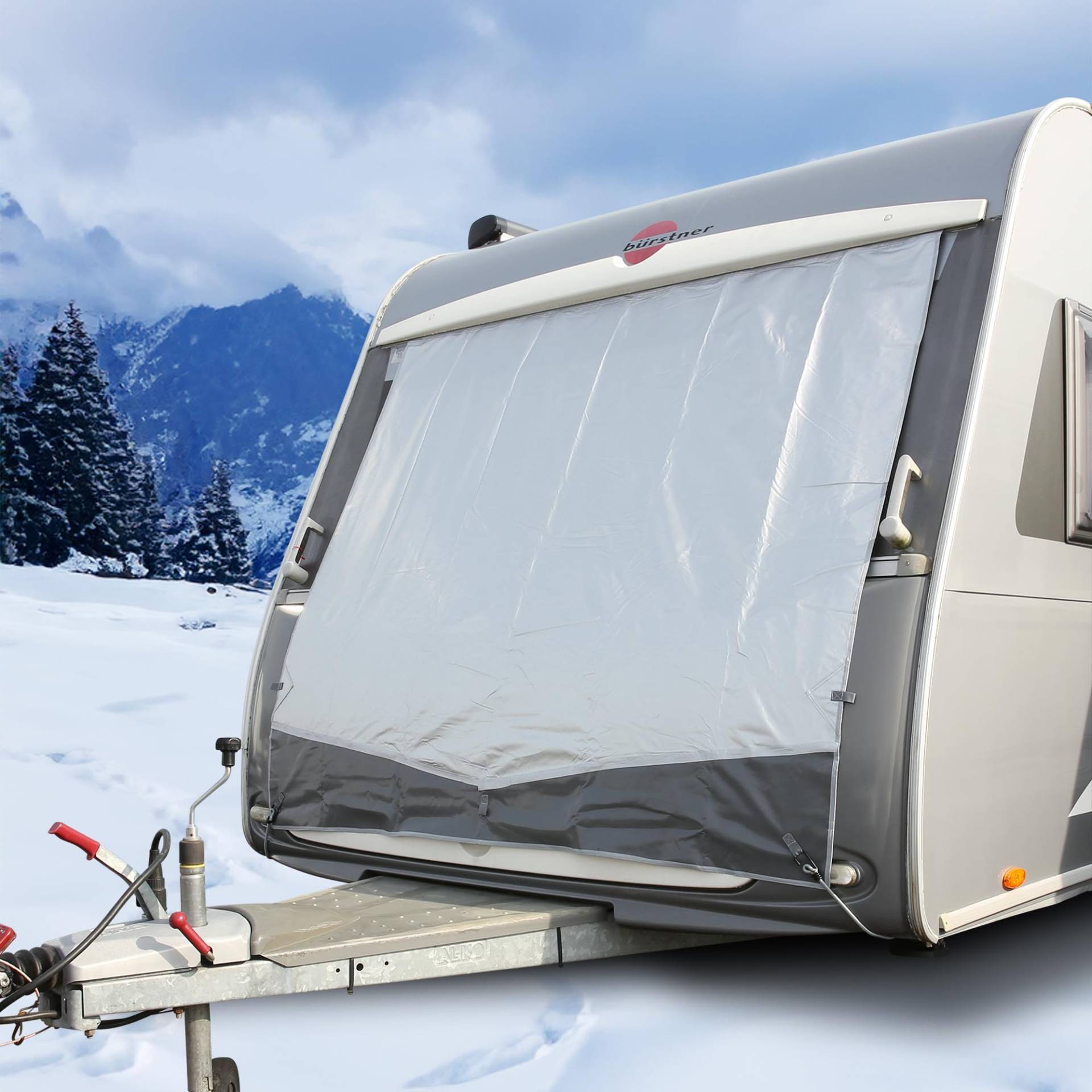 your GEAR Caravan Bugschutzplane Thermo 240 x 160 cm - Wohnwagen Schutzplane für Front und Heck von your GEAR