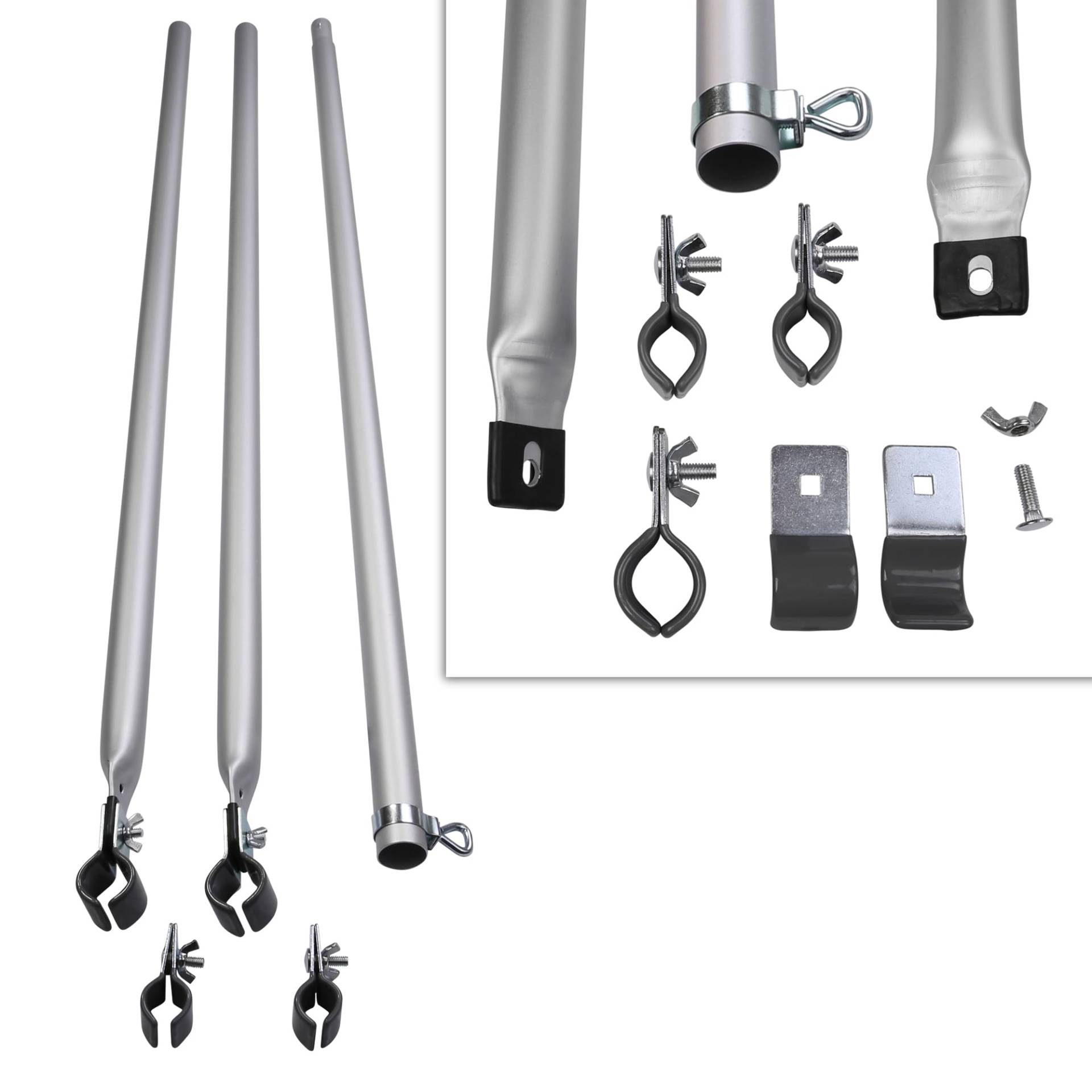 your GEAR Connection Pole - Dachauflagestange, teleskopierbare Dachstange aus Aluminium für Vorzeltgestänge von your GEAR