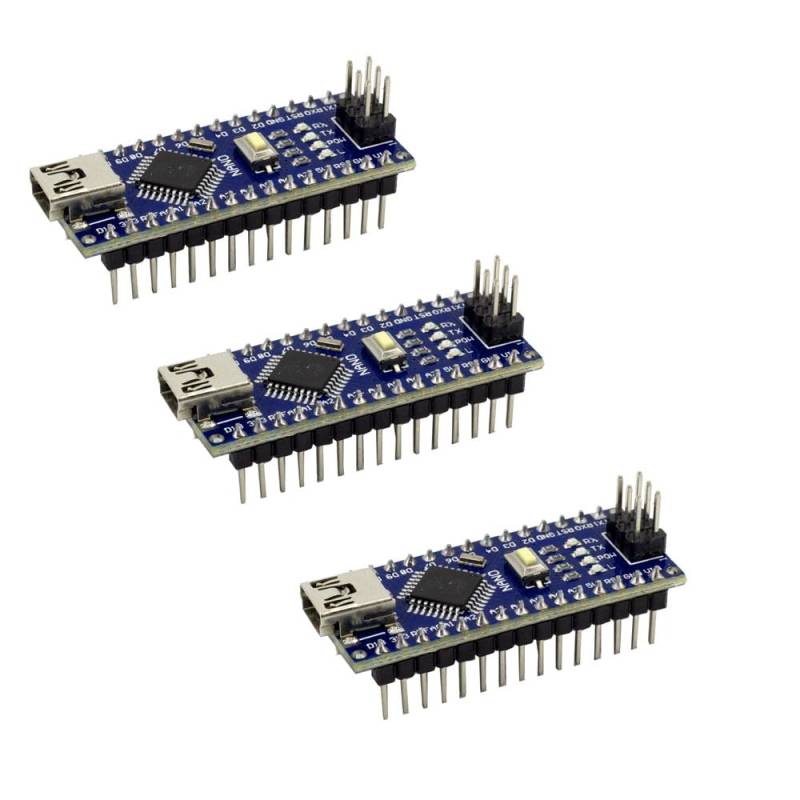 3x Nano V3.0 ATmega328P-AU 5V Board & USB CH340G MEGA328 kompatibel mit Arduino Kompatibel von your droid