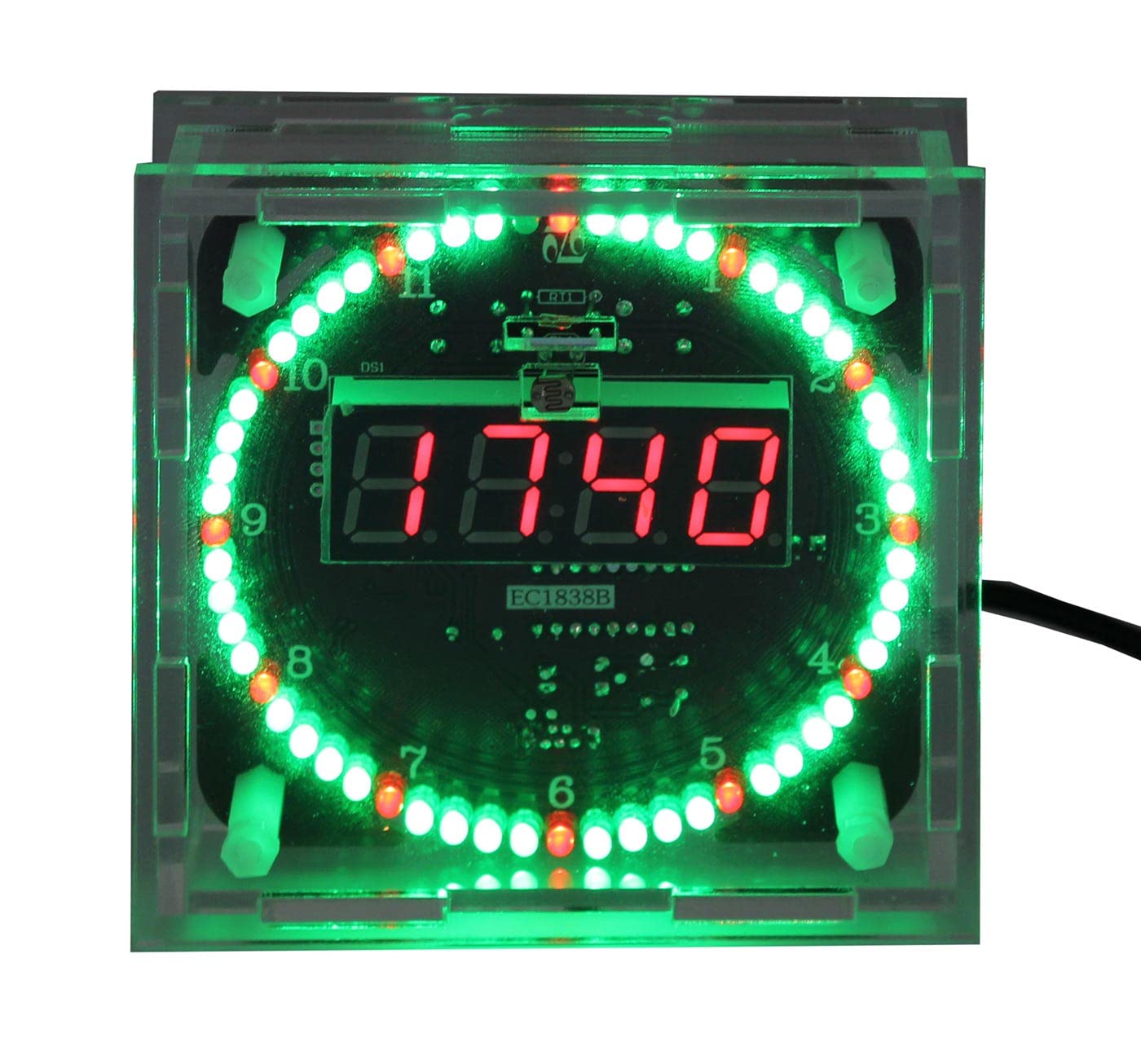 Bausatz Digitale Rotation LED Uhr mit Gehäuse DS1302 DIY-Elektronik Löten von your droid